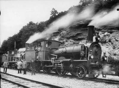 Locomotiva a tender tipo A2T n. 63 della Ferrovia del Nord-Est Svizzero da Georg Wilhelm Hecklau